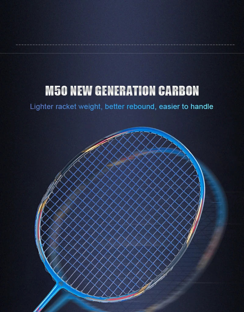 ALPSPORT AIR 10U  Ultralight 52g T800 Badminton Racket Fast Rebound  Lmported MAX 28LBS Carbon fiber + Titanium Badminton Racket