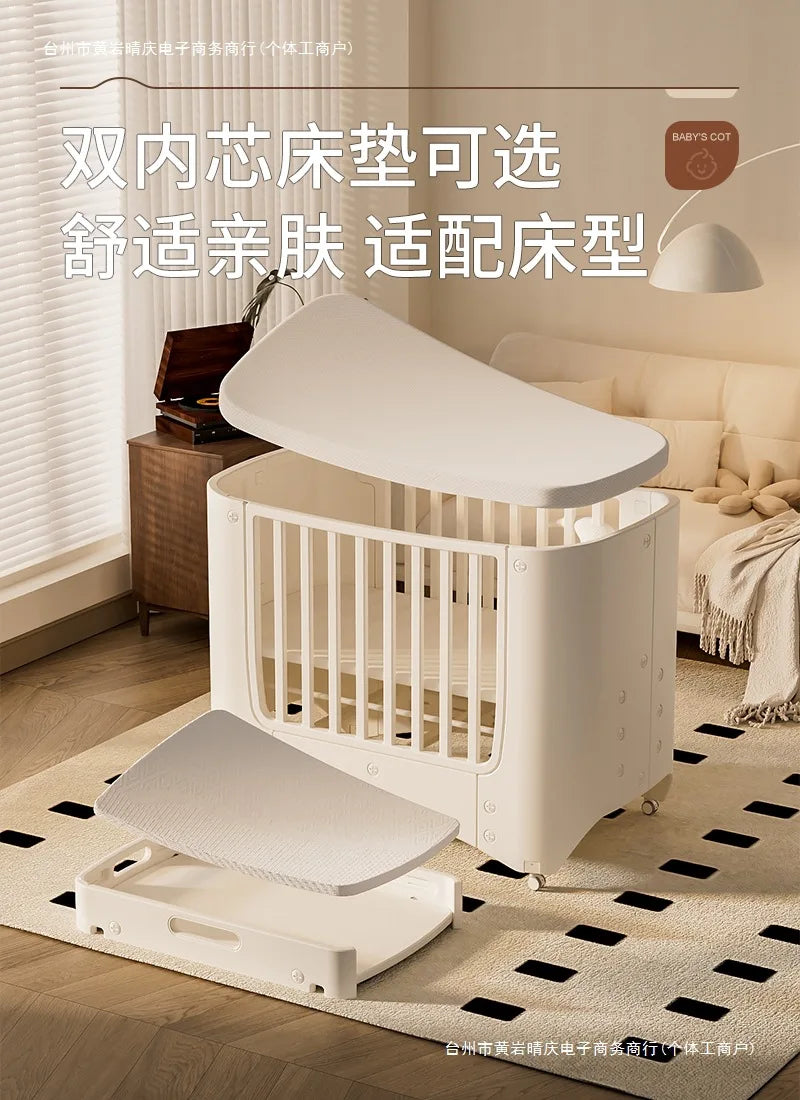 Crib Adjustable Movable Splicing Game Bed Baby Multifunctional Diaper Table