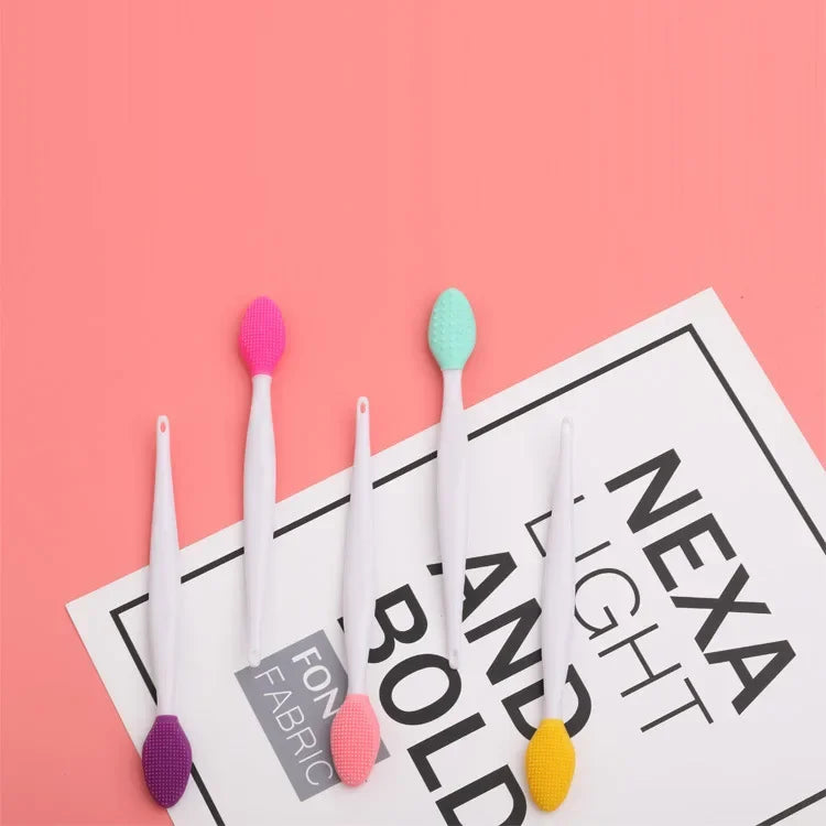 1PC Beauty Skin Care Wash Face Silicone Brush Exfoliating Nose Clean Blackhead Removal Brushes Tools With Replacement Head