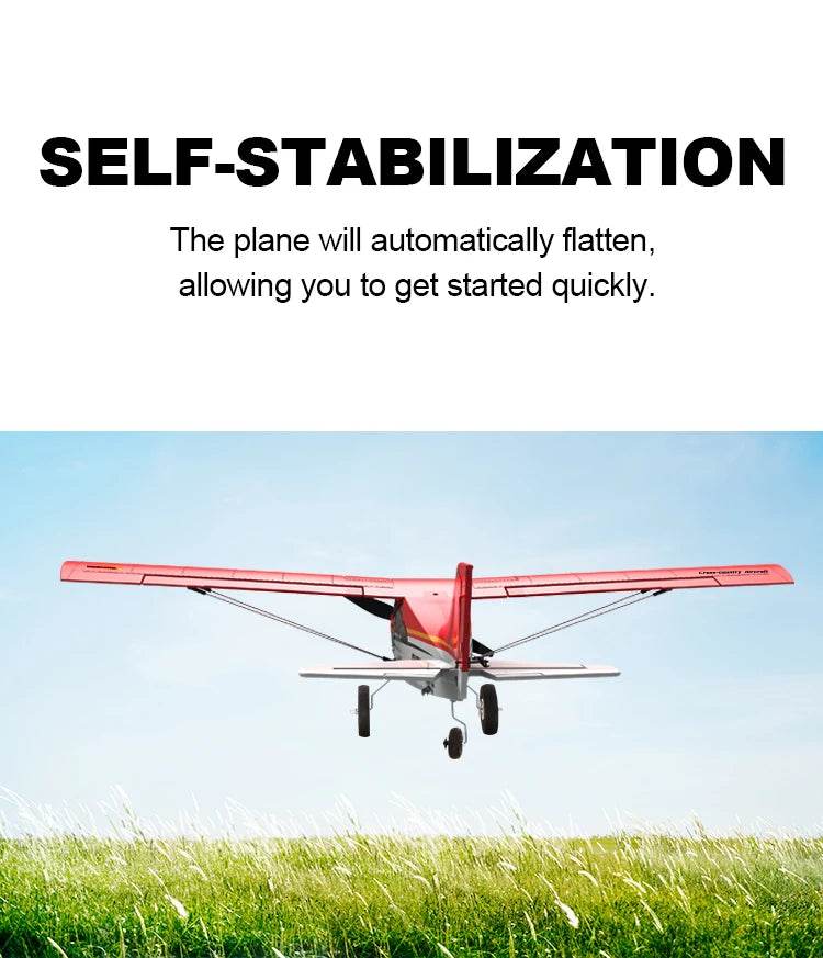 Qidi560 Moore M7 Off-road RC Plane 4CH Brushless Remote Control Airplane Fixed Wing Aircraft Model EPP Foam Toys for Children - AIAZ