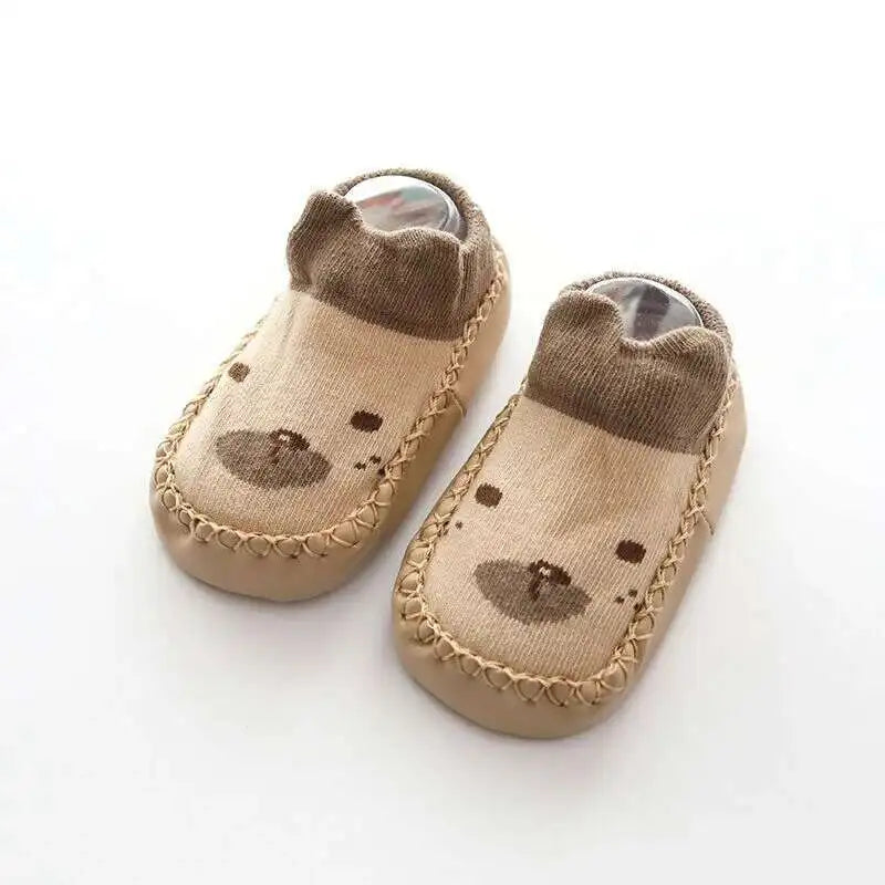 1 Pair Fashion Cute Baby Socks With Rubber Soles Infant Spring Autumn Winter Children Floor Socks Shoes Anti Slip Soft Sole Sock