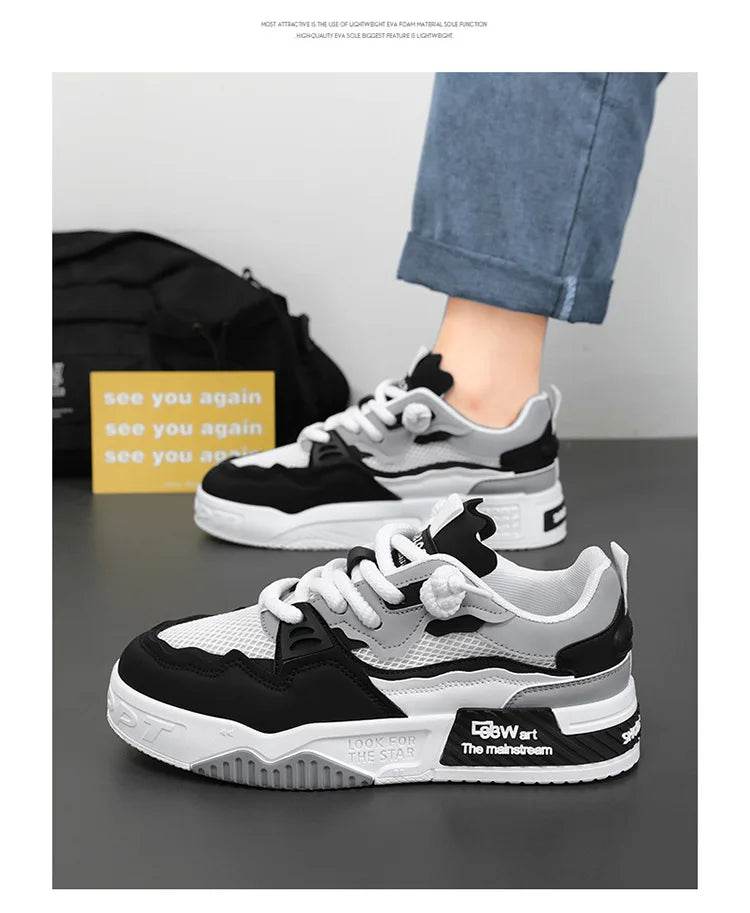 Men Shoes Platform Male Sneakers 2025 New Vulcanized Shoes for Men Casual Running Shoes Large Size 45 46 Hot Sapatos Masculinos - AIAZ