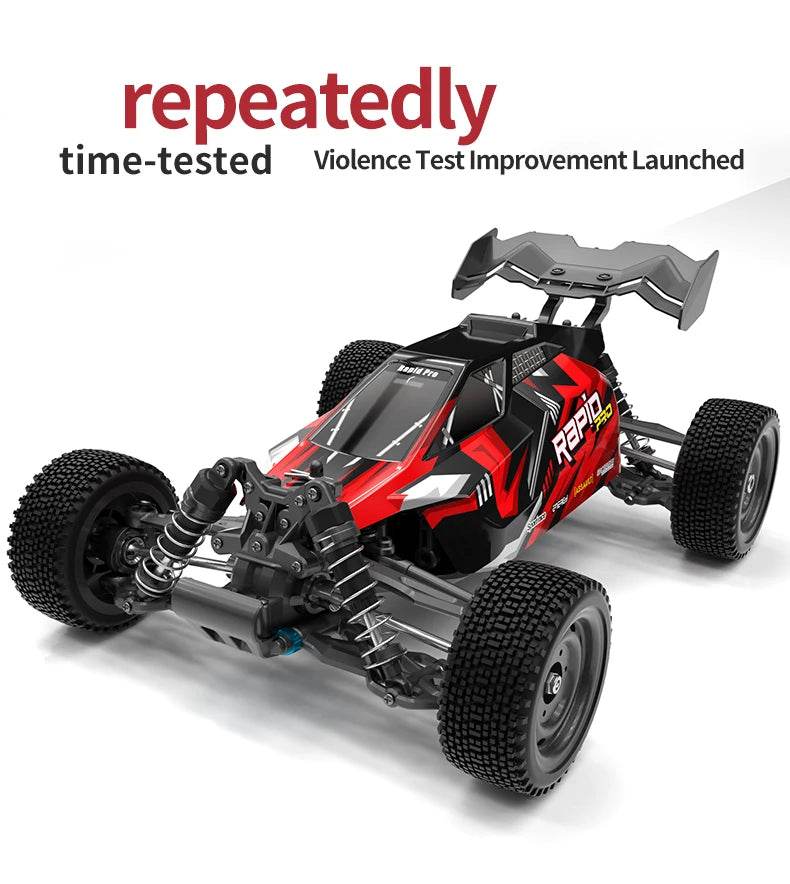 16103PRO 2.4GHz 70KM/H Professional RC Car: Brushless Motor, 1:16 Scale 4WD High-Speed Off-road Climbing Vehicle Wtith LED Light - AIAZ