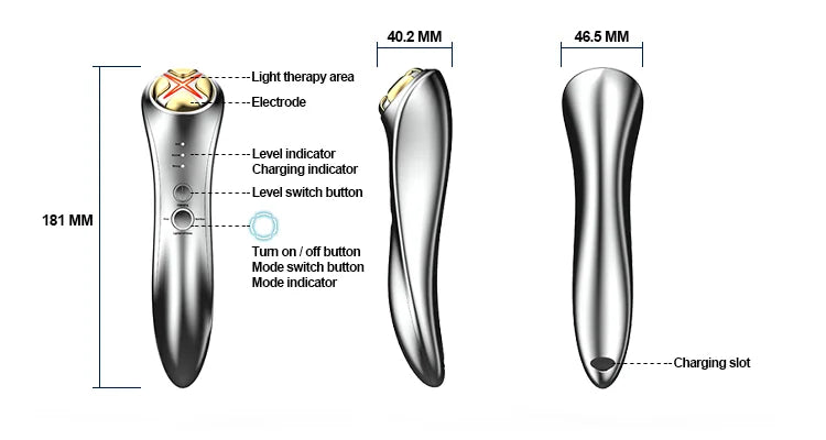 Face Massage Wrinkle Remover Device Facial EMS Machine Skin Microcurrent Red Light Therapy Instrument Home Use Beauty Equipment