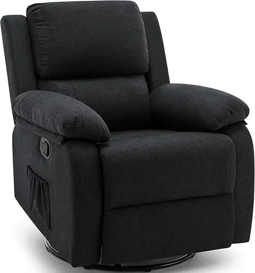 For cRecliner Chair, 360 Swivel Rocker Chair for Adults, Small Rocking, Upholstered Fabric Glider Recliner Nursery Chair , Nurse