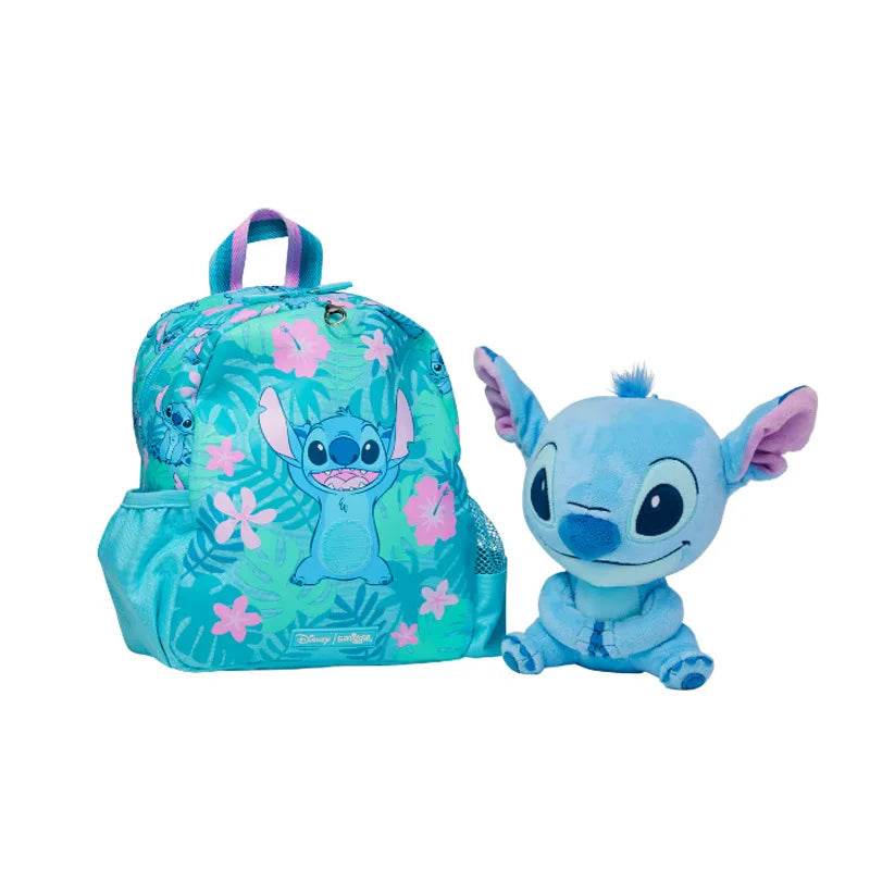 Genuine Smilgle Stitch Backpack Large Capacity For Primary And Secondary School Students Cartoon Lunch Bag Water Bottle Gifts - AIAZ