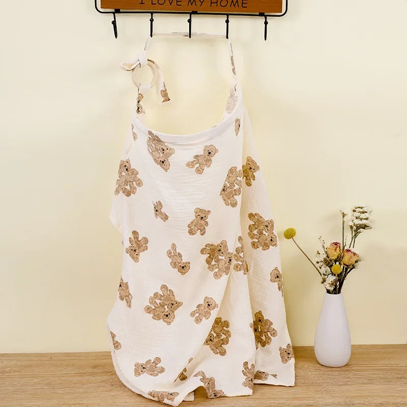 Mother Outing Breastfeeding Cover Double-layer Cotton Baby Feeding Nursing Covers Privacy Breastfeeding Apron Stroller Blanket