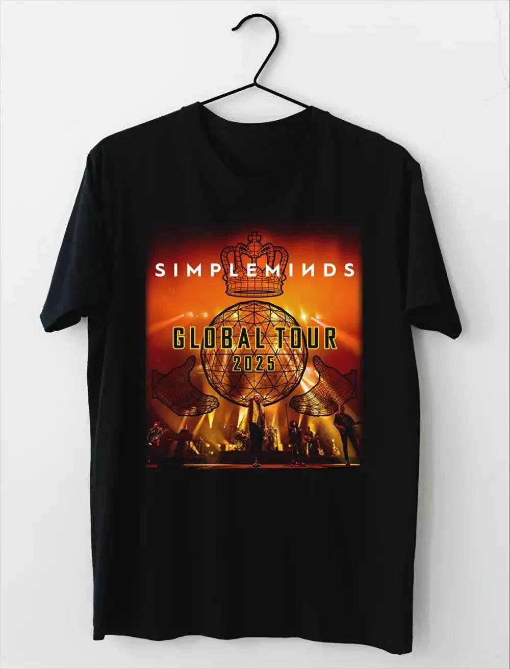 Men T-Shirt HOT NEW Simple Minds Tour 2025 BLACK T-shirt Unisex Oversize T-shirst Fashion Brand Summer Casual Daily Tee - AIAZ