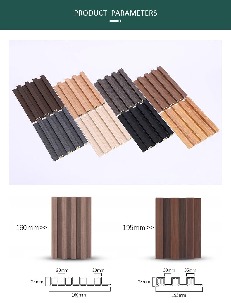 PVC grate wallboard WPC Great Wall board for interior decoration sold by the manufacturer