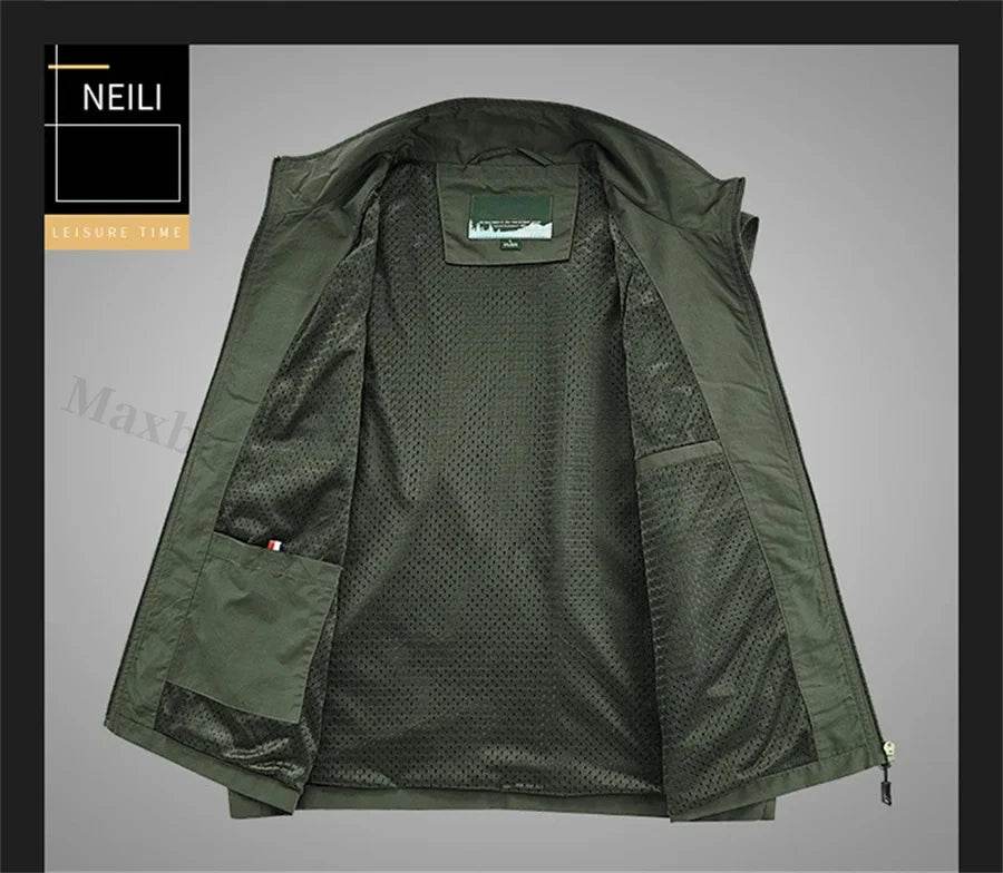 Sleeveless Jacket Vest Men 2025 Summer Cargo Climbing Hunting Waistcoat Club Photographer Fishing Vests Camping Working Clothes - AIAZ