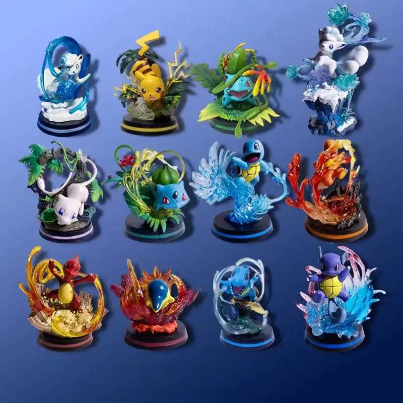 Pokemon Anime Figure Vulpix Scenes Version Figurine Toys PVC Model Collection Dolls surprise box mystery box gift for a child - AIAZ