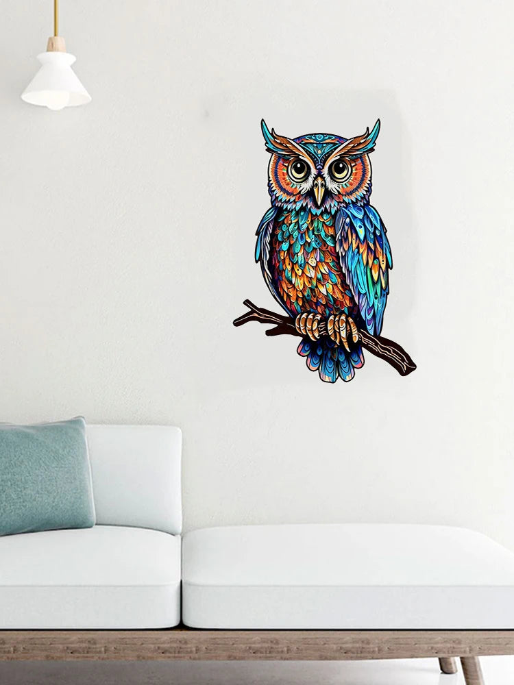 Jigsaw  Puzzle Owl 3D Wooden Kids Toys Decorations High Difficulty