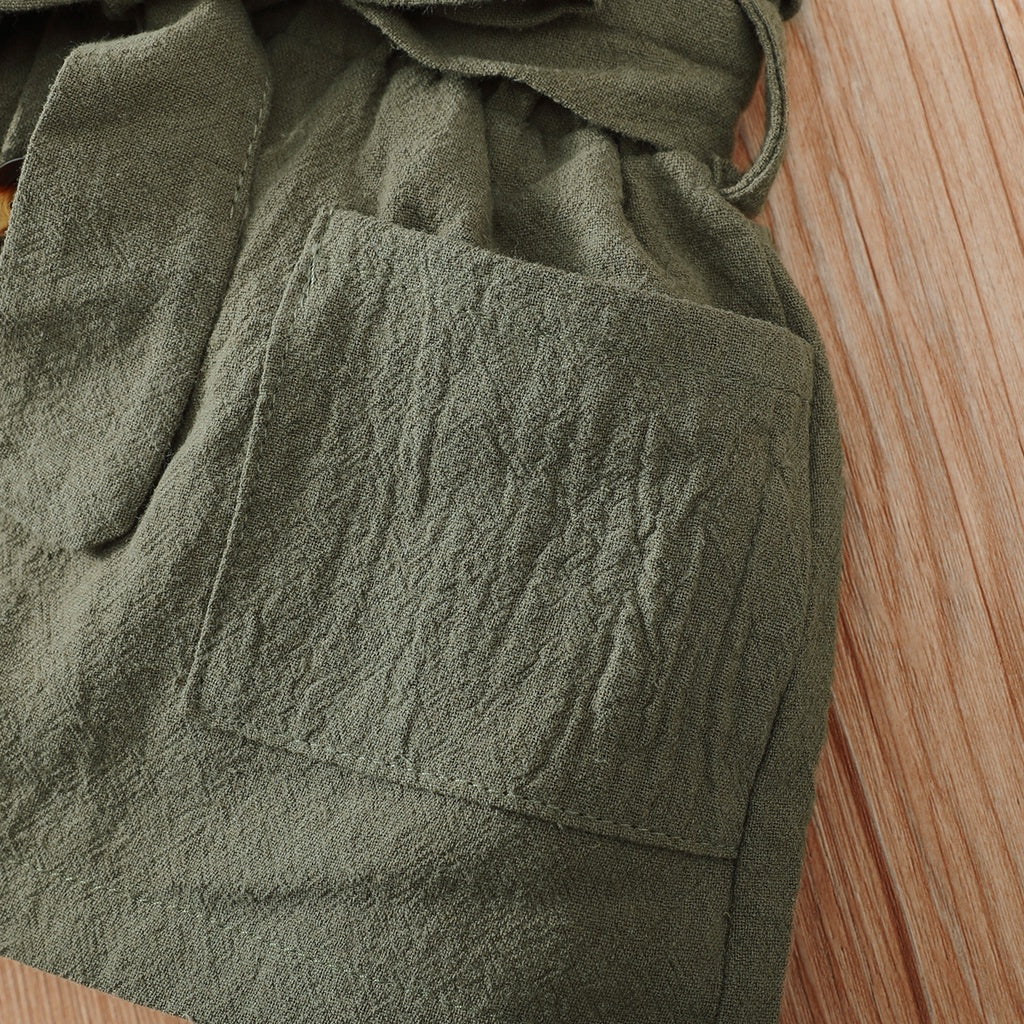 2PCS Baby Girl Clothing Set Ribbed Hanging Neck Top+Short Skirt Fashion Korean Style Summer Outfit for 3-24Months Toddler Girl