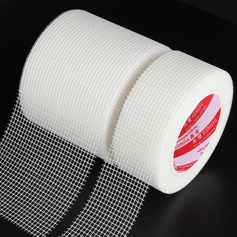 Glass fiber mesh cloth grid self-adhesive wall crack prevention mesh belt cover gypsum alkali resistant tape wall crack repair