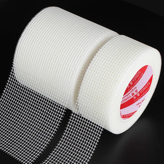 Glass fiber mesh cloth grid self-adhesive wall crack prevention mesh belt cover gypsum alkali resistant tape wall crack repair