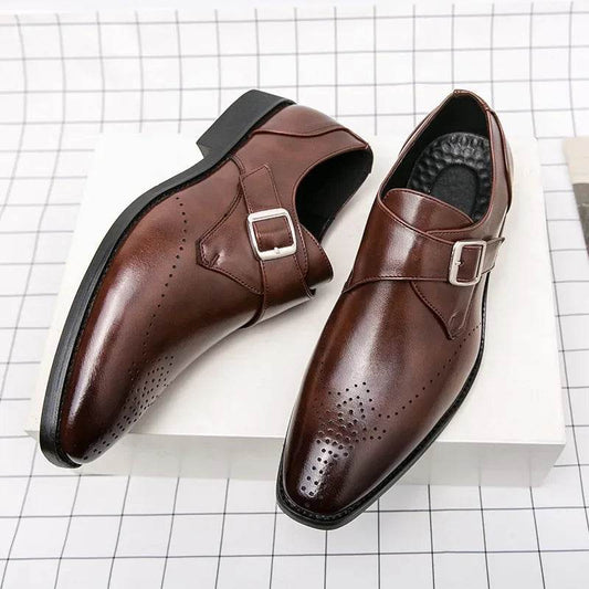 Designer Men's Shoes Classic Business Office Dress Shoe High Quality Casual Leather Shoes for Men Luxury Wedding Shoes Loafers - AIAZ