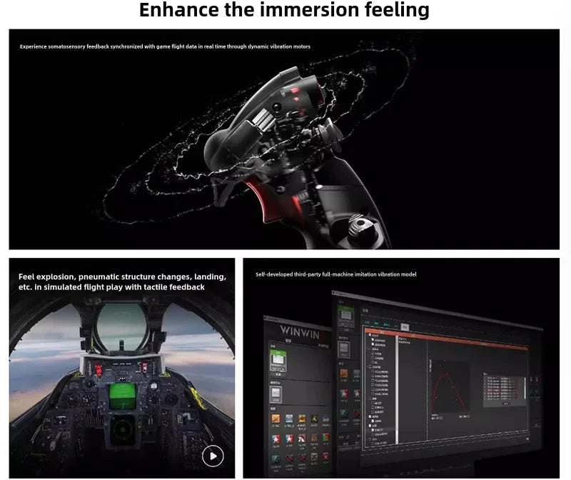 WINWING URSA MINOR Flight Joystick Right-hand/Left-hand Version Video Games Flight Simulator for DCS X-Plane MSFS2020