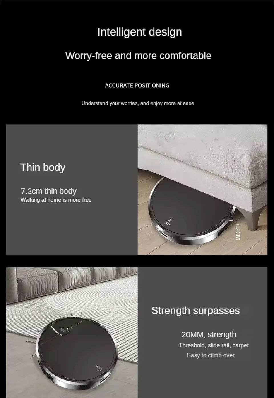 Robot Vacuum Cleaner 2500PA Smart Remote Control Wireless AutoRecharge Floor Sweeping Cleaning appliance Vacuum Cleaner For Home - AIAZ