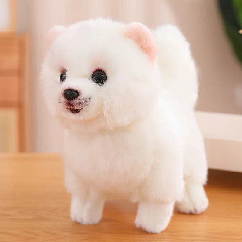 Premium Simulation Pomeranian Dog Plush Toy Cute Stuffed Animals High Quality Puppy Plushies Doll Cartoon Soft Kids Toys Gifts - AIAZ