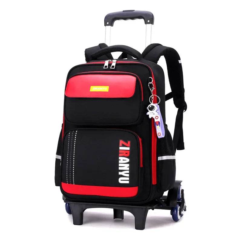 Rolling Backpacks for Primary School Children Trolley School Student Backpack Wheeled Bag Back To School Backpacks with Wheels - AIAZ
