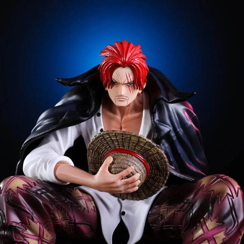 17cm One Piece Shanks Anime Figures Film Red Yonko Red Hair Shanks Action Figure PVC Statue Figurine Model Decoration Doll Toys - AIAZ
