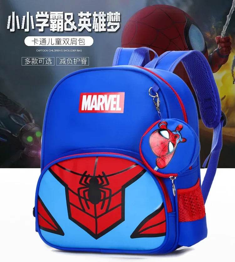 New Children School Bag Boys Girls Spider Man Cartoon Kindergarten Schoolbags Kids Orthopedic Backpacks 4-13 Year - AIAZ