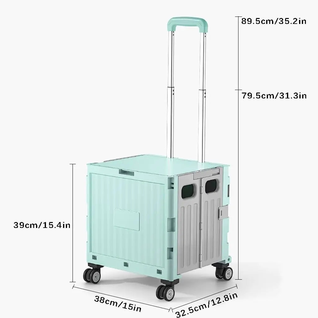 Multifunctional Camping Trolley Large Capacity Portable Folding Outdoor Storage Box Home Camping Push Box Camping Equipment