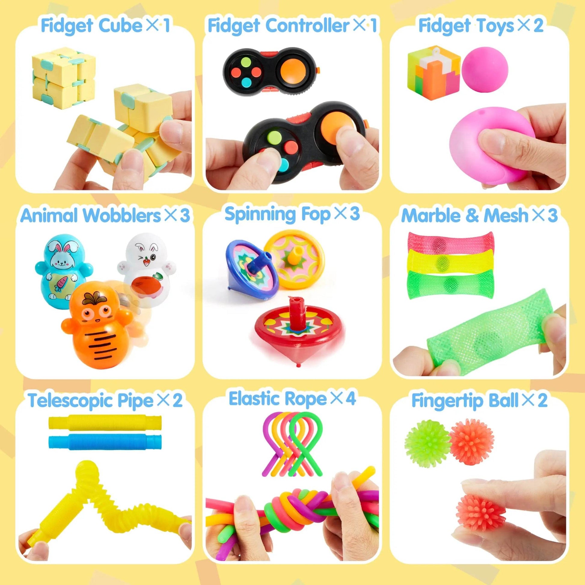36 Pcs Party Favors for Kids, Popular Fidget Toys Pack, Goodie Bags Fillers for Kids Birthday Party, Prizes in Bulk for School - AIAZ