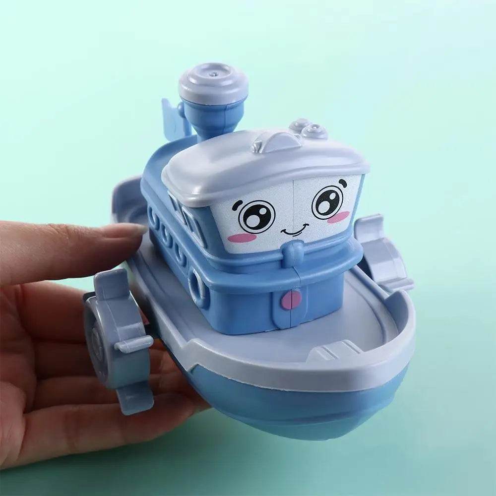 Kids Water Toys Birthday Gifts Swimming Beach Game Bath Playing Toys Clockwork Boat Wind Up Toy Baby Bath Toys Cartoon Ship Toy - AIAZ