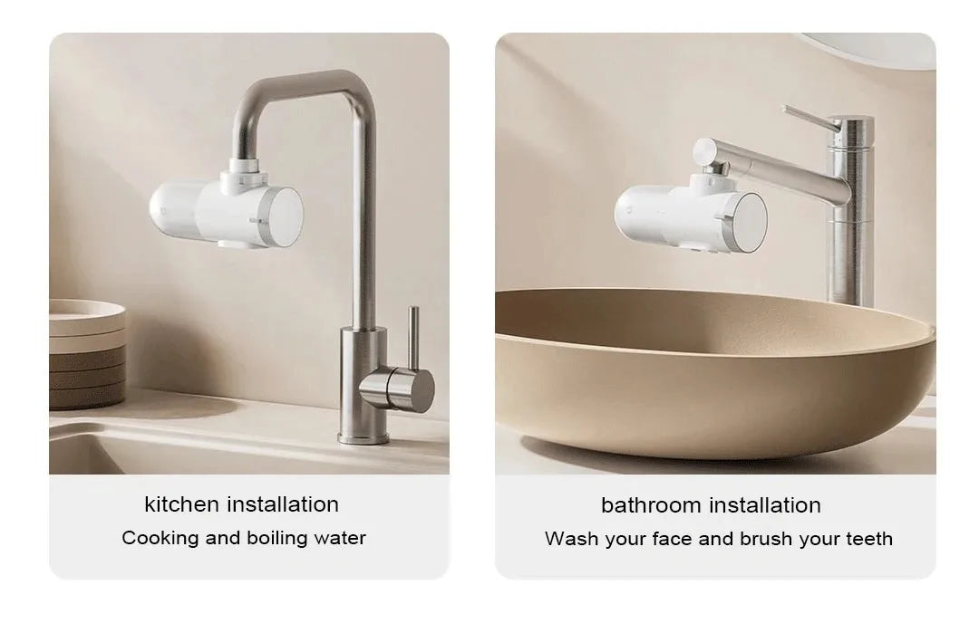 2024 New XIAOMI Mijia Faucet Water Purifier 2 Household Kitchen Tap Visible Water Filter Activated Carbon Percolator System