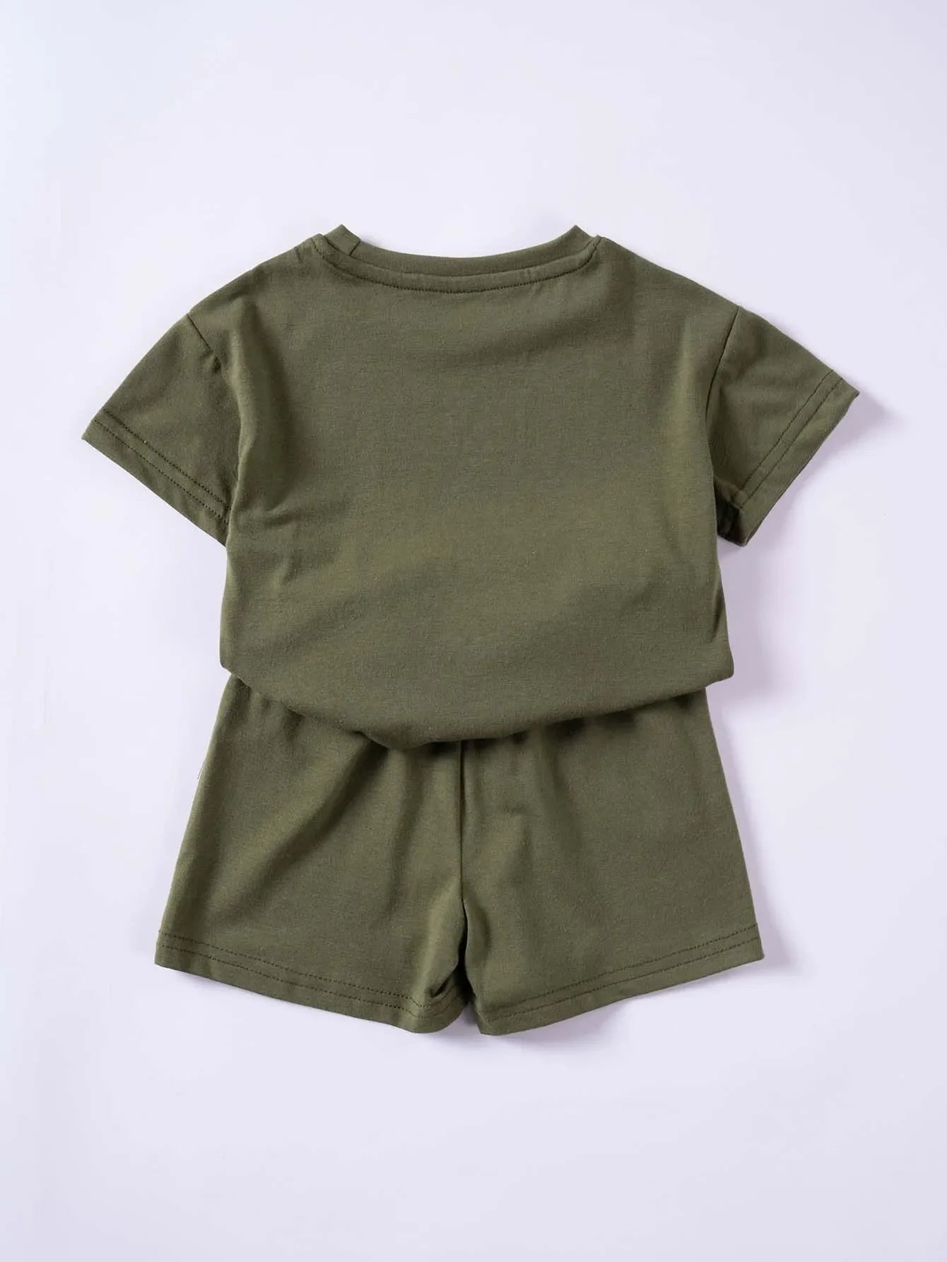 Summer Cotton Toddler 2pcs Boys Girls Printed Round Neck Top + Shorts Set Comfortable Skin-friendly Casual Clothing 2024 New