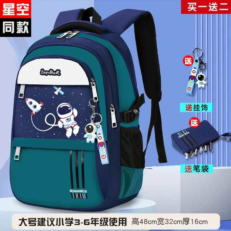 Kids Backpack Children School Bags for Boys Orthopedic School Backpack Waterproof Primary Schoolbag Book Bag Mochila Infantil - AIAZ