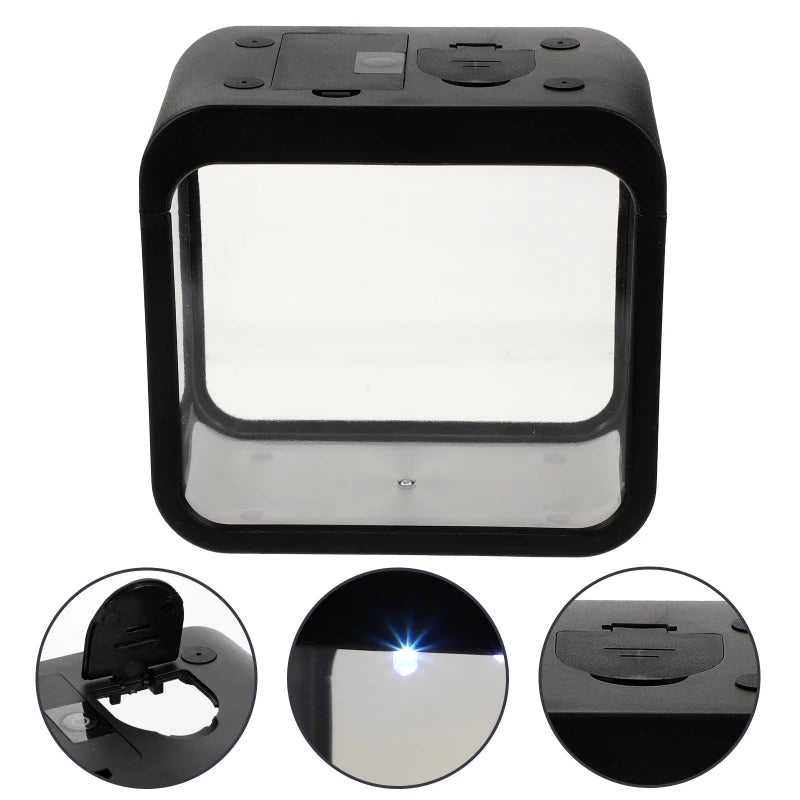 Creative aquarium LED decoration small aquarium fish tank betta transparent fish tank LED light goldfish small fish tank