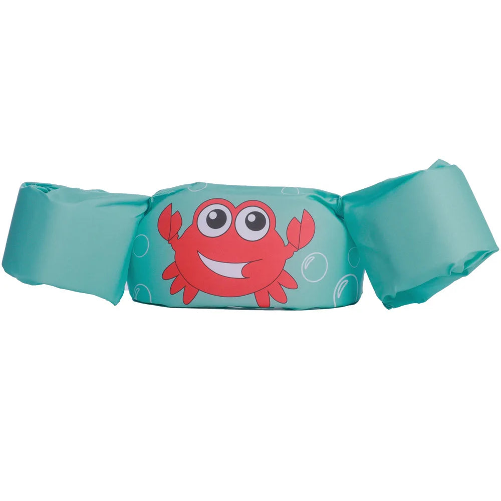 Baby Float Cartoon Arm Sleeve Swimsuit Foam Safety Adjustable Life Jacket Swimming Training Floating Pool Float Swimming Ring
