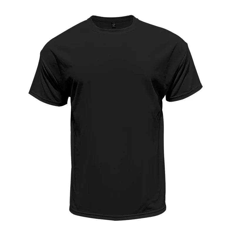 New Summer Style Fashion T-shirt and Utility Shorts Solid Color Set, a Casual and Sporty Men's Suit - AIAZ