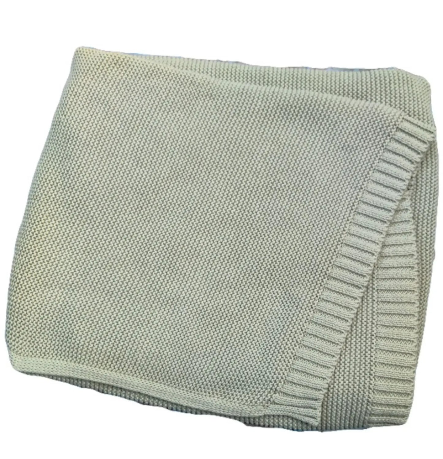 Personalized Name Baby Knitted Blanket Cotton 100x80cm Skin-friendly Warm Newborn Wraps Custom Baby Blanket for Winter