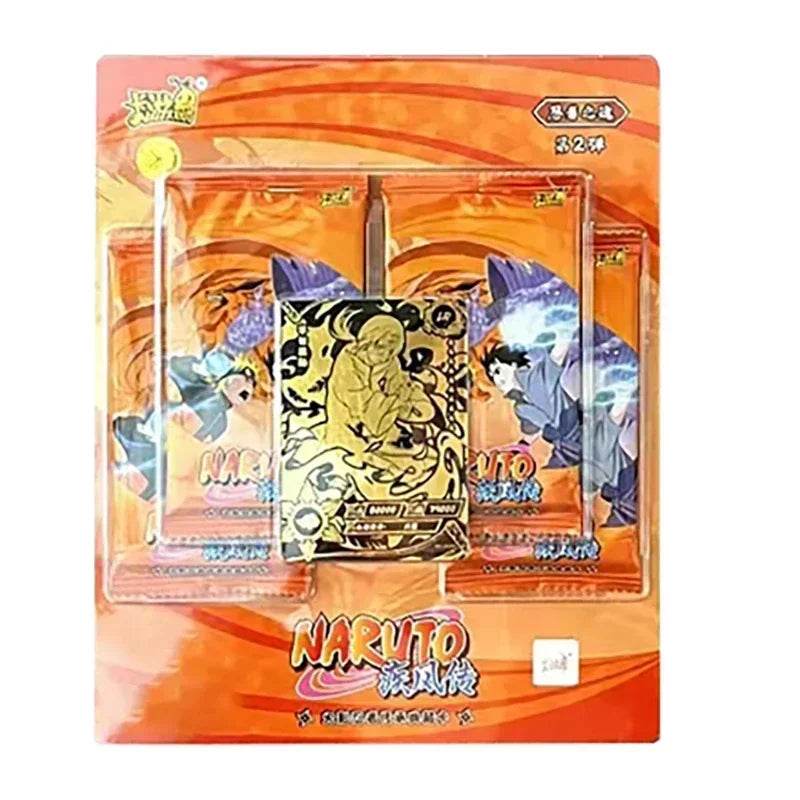 KAYOU Genuine Naruto Cards Box Anime Figure Card Booster Pack Sasuke Collection Flash Card Toy Birthday Christmas Gift for Kids - AIAZ