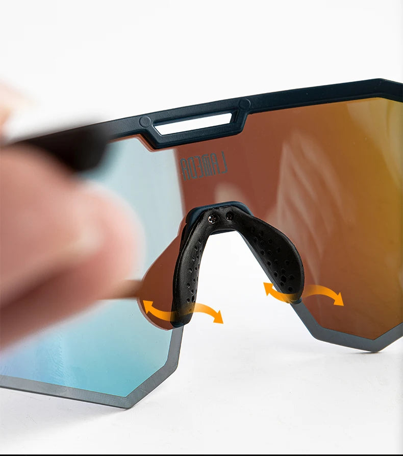 LAMEDA Photochromic Cycling Sunglasses Men Professional Bicycle Glasses Goggles Windproof MTB Road Bike Glasses Mountain Eyewear