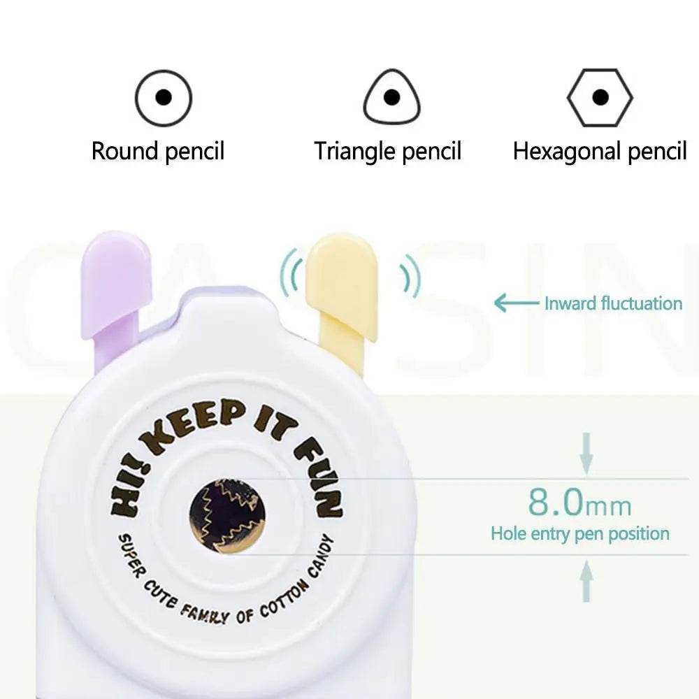 School Supplies Cartoon Animal Gift Pencil Sharpener Anti Sticking Lead Automatically Enters Lead Hand-cranked Mechanical Tool - AIAZ