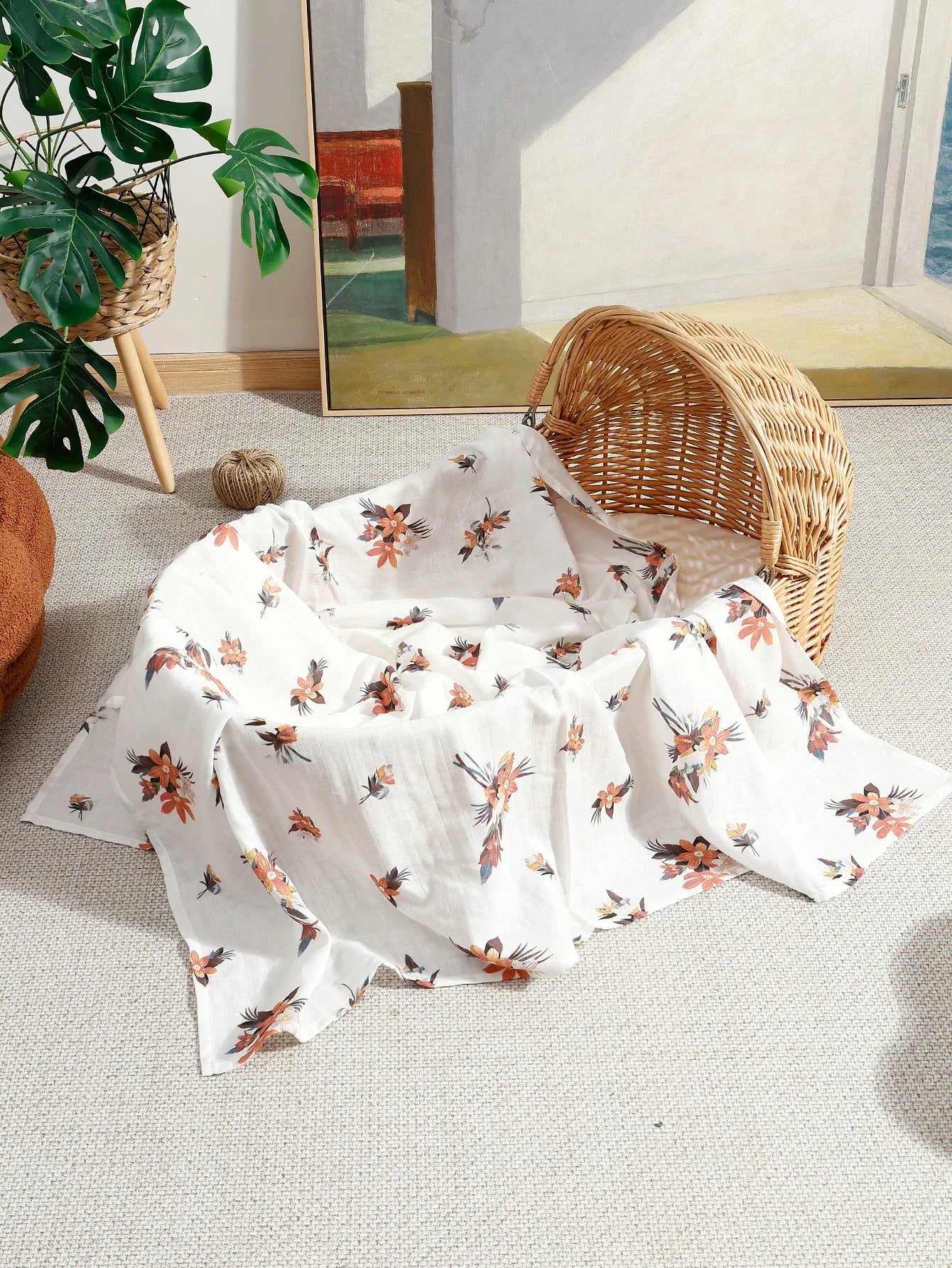 Kangobaby #My Soft Life# 2025 New 100% Cotton Baby Muslin Swaddle Blanket Newborn Wrap Infant Bath Towel Stroller Cover