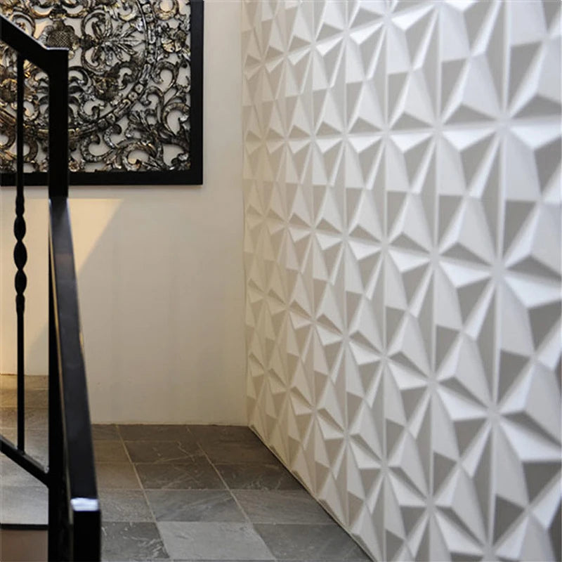 30cm house wall renovation geometric 3D wall panel non-self-adhesive 3D wall sticker art tile 3d wallpaper room bathroom ceiling