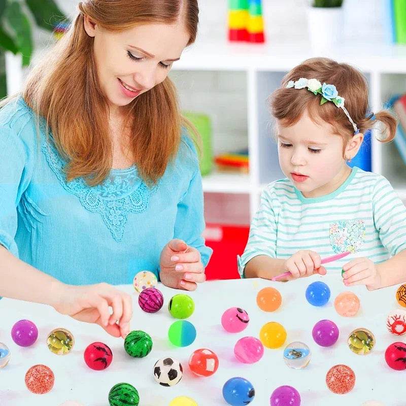 10/20/50Pcs Bouncy Ball Toys Kids Birthday Party Favors Gifts for Guests Rubber Bouncing Ball Pinata Goody Bag Fillers Prizes - AIAZ