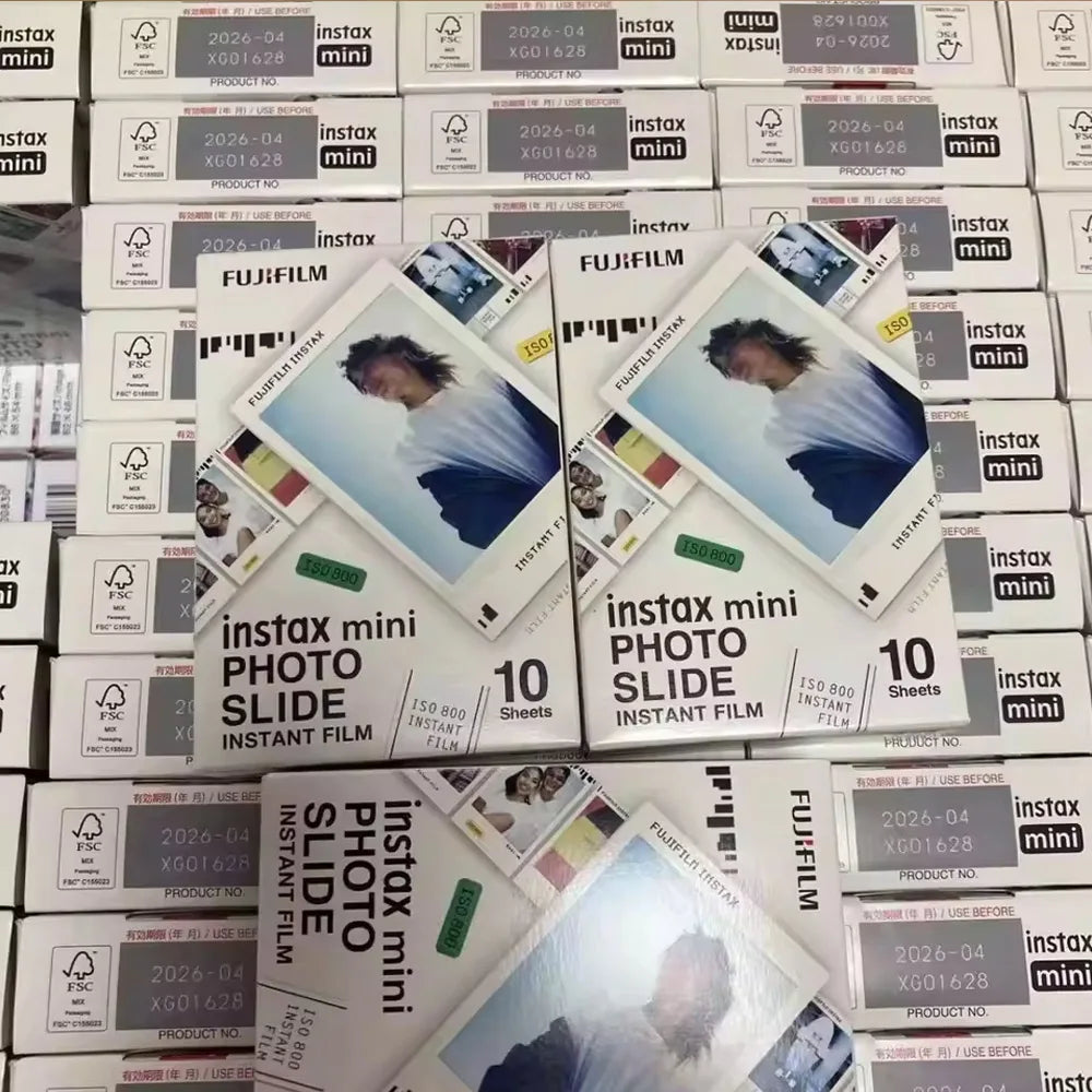 Fujifilm Instax Photo Slide Color Film 10/50 Sheets For Fuji Instax Mini 12 Film Mini 11 9 8 7+ 40 99 90 Link Fuji Instax Film