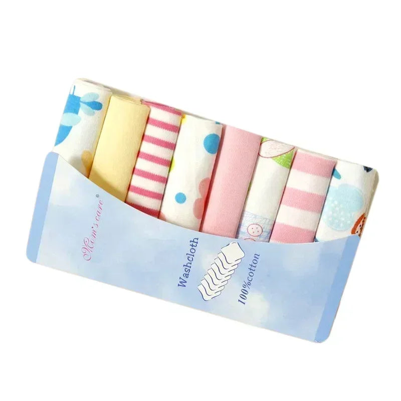 5/8 Pcs Cotton Newborn Baby Towels Set Saliva Towel Nursing Towel Baby Boys Girls Bebe Toalha Washcloth Handkerchief Cloth Wipes