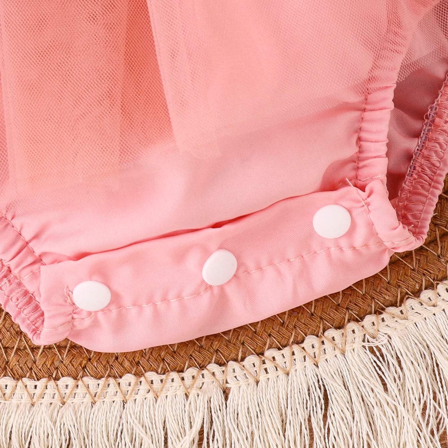 2PCS Summer Baby Girls 0-2 Years Old Baby Soft And Comfortable Net Color Two-Color Gauze Skirt Dress + Hijab