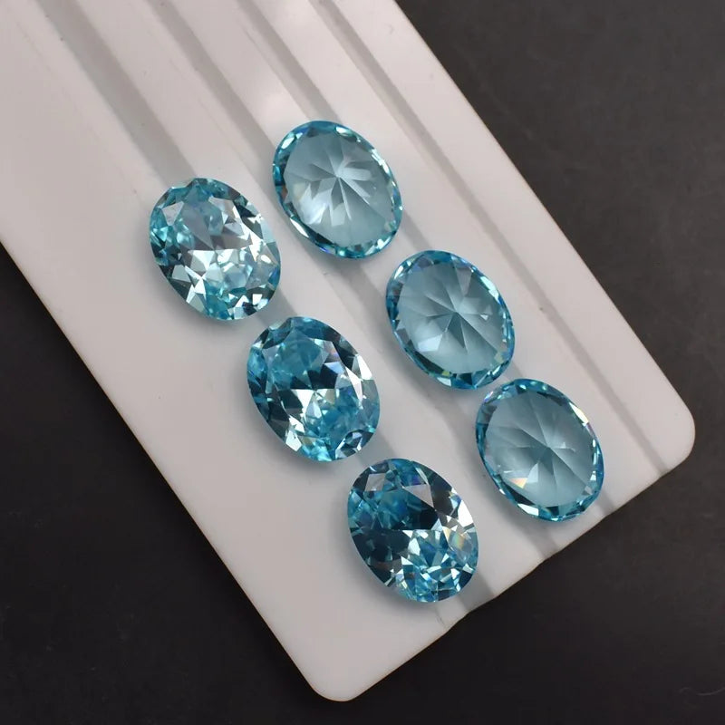 Natural Mined Light Aquamarine Unheated 12.50 Cts 12x16mm Oval Cut AAAA+ Loose Gem