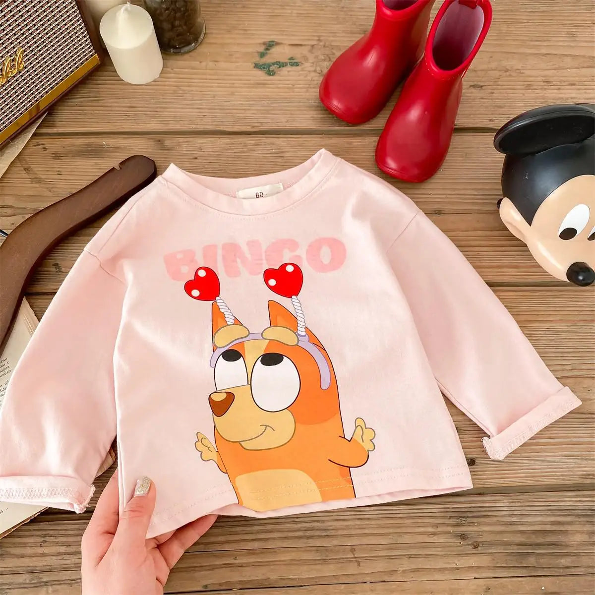 Boutique Fashion Kids Clothing Long Sleeve Tees Spring Autumn Cartoon Printed Baby Girls Base Shirt Crewneck Children Top Blouse
