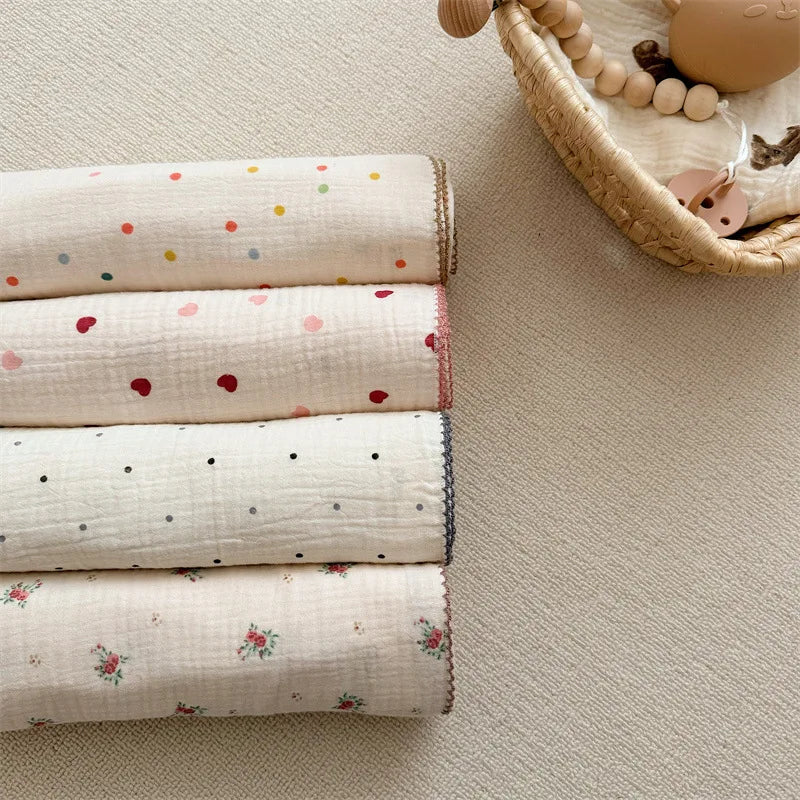Baby Blanket Newborn Summer Muslin Swaddle Blankets Baby Wrap Cotton Soft Receiving Blankets Bedding Crib Quilt Stuff Bath Towel