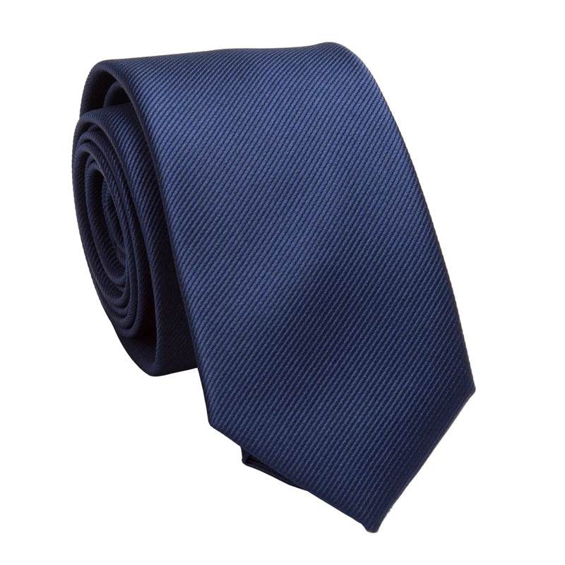 Men's Business Jacquard Slim Tie, British Classic Solid Color Tie,Casual Wedding Accessories - AIAZ