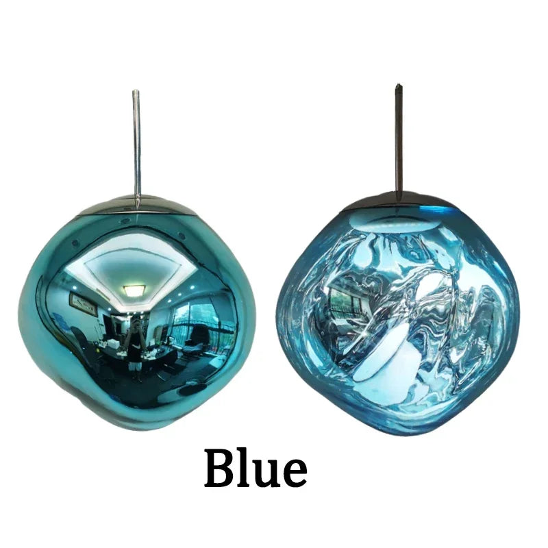 Postmodern lava chandelier creative clothing store bar desk lamp villa duplex living room dining room staircase chandelier